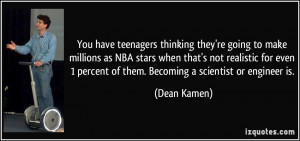 You have teenagers thinking they're going to make millions as NBA ...