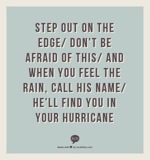 Hurricane, Natalie Grant Lyrics