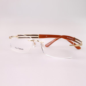 Titanium Rimless Eyeglasses