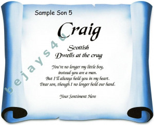 Grandson First Name Origin Poetry Proverb Scroll