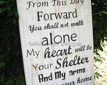 Wedding Sign From This Day Forward Wood Sign Wooden Wedding Sign ...