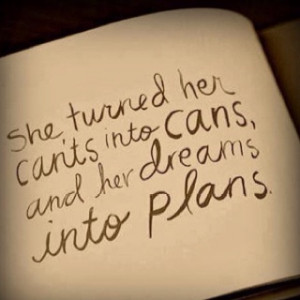 Turning dreams into plans