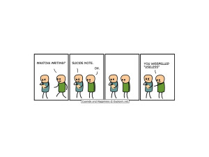 ... suicide note cyanide and happiness black humor 1600x1200 wallpaper