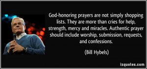 ... prayer should include worship, submission, requests, and confessions