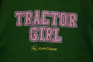 John Deere Tractor Girl Hooded Sweatshirt