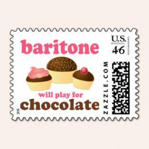 Funny Chocolate Themed Baritone Music Gift