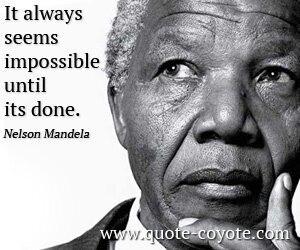 Nelson Mandela Sa noe som vil bli husket for all ettertid.