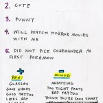 Boyfriend criteria Funny Quote