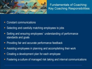 Key coaching responsibilities