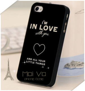 2015 New fashion One Direction Quotes I am IN LOVE shell Case cover ...