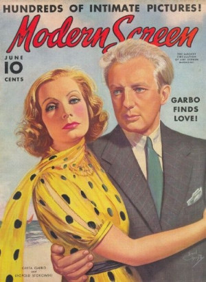 Modern Screen Magazine with Greta Garbo and Leopold Stokowski 1938