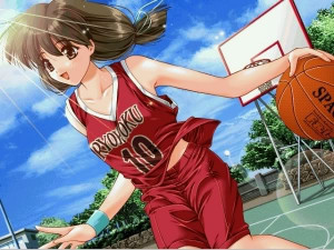 anime cool basketball girl Image