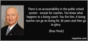 There is no accountability in the public school system - except for ...
