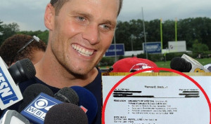 Tom Brady of the New England Patriots posted his college resume on his ...