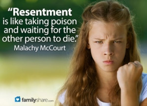 Resentment is like taking poison and waiting for the other person to