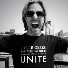 We Amazing Eric Whitacre who is inspiring all Choir Geeks of the World ...