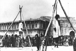 Christian leaders hanged. One of the first steps of the Genocides ...