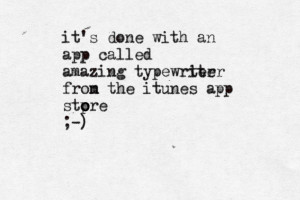 Typewriter Quotes Tumblr Amazing typewriter