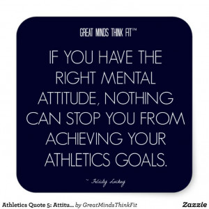 Athletics #Quote 5: Attitude for Success #Sticker