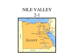 nile river valley civilization map