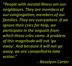 One in five people will be affected by mental illness in their ...