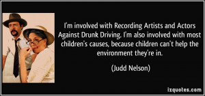 involved with Recording Artists and Actors Against Drunk Driving ...