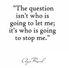 The Real Question) - Ayn Rand #inspiration #quote More