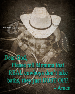 Cowboy Quote Prayer Baby 9 month