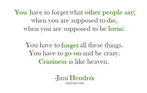 Quote about crazyness