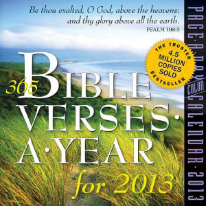 365 Bible Verses Page-A-Day 2013 Desk Calendar