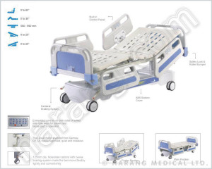 Comfy ICU Bed - 5 Function Electric ICU Bed