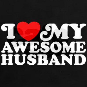 love_my_awesome_husband_womens_dark_tshirt.jpg?color=Black&height ...