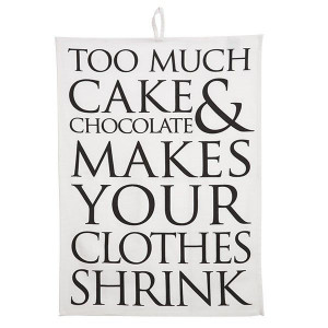 too much information quotes | Quips & Quotes Tea Towel - Too much cake ...