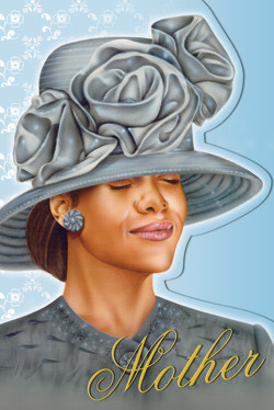 > Mothers Day Gifts > Mother In Gray Hat - African American Mother ...