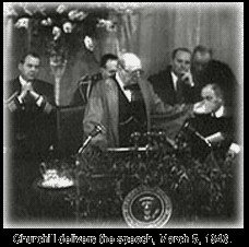 Winston Churchill's Iron Curtain Speech 1946 - YouTube