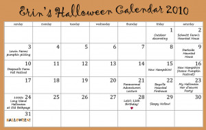 October Calendar With...