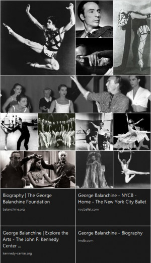 ... choreographers of the 20th century. One of my favorite quotes from him