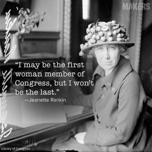 March 4, 1917: Jeannette Rankin was the first Woman to join U.S ...