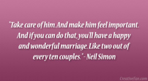 Quotes About Wanting Him Neil simon quote