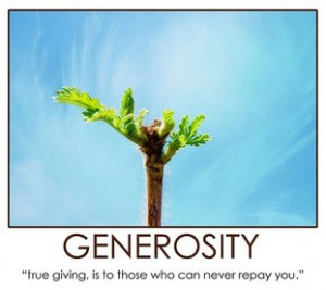 These are these five rewards of generosity:
