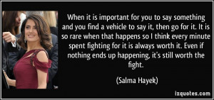 When You Find Something Worth Fighting For