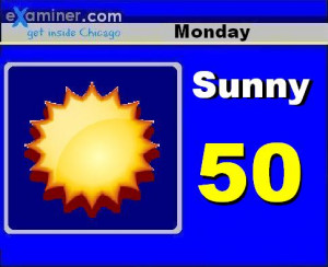 ... temperatures return High: 10, Low: -4. Monday: Partly. sunny and cold