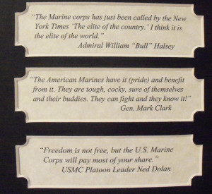 Details about 7 Marine Corps Famous Quotes Framed MacArthur,Ron Reagan ...