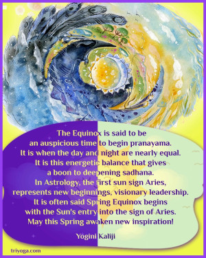 Yogini Kaliji mes­sage on Spring Equinox 2014