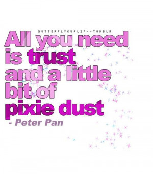 All you need is trust and a little bit of pixie dust