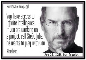 intelligence. If you are working on a project, call Steve Jobs ...