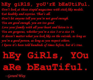 Hey girls, you're beautiful. by XxZombieUnicornxX