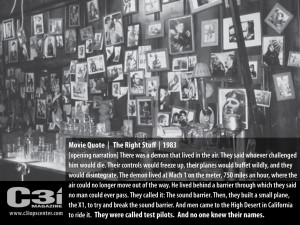 pilots and no one knew their names the right stuff 1983