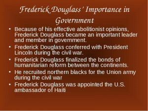 Frederick Douglass Timeline ; His Biography :