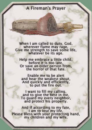 Printable Firemans Prayer